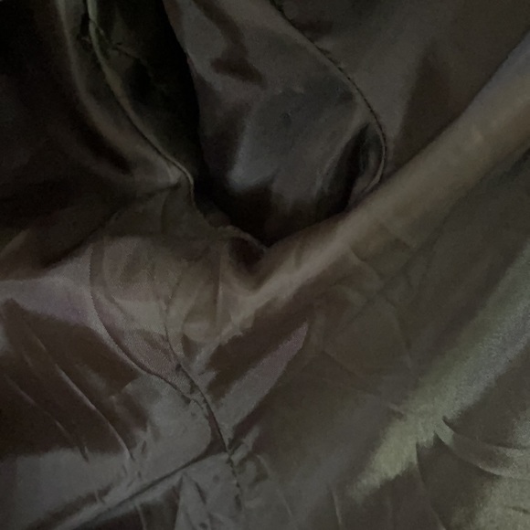 Vera & Lucy 1/2 Pinstripe 1/2 Solid Wrap Front Blazer NWT - Picture 16 of 16